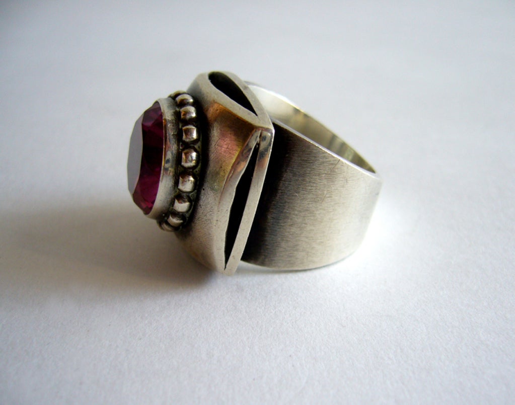 JAMES PARKER Sterling Ring at 1stdibs