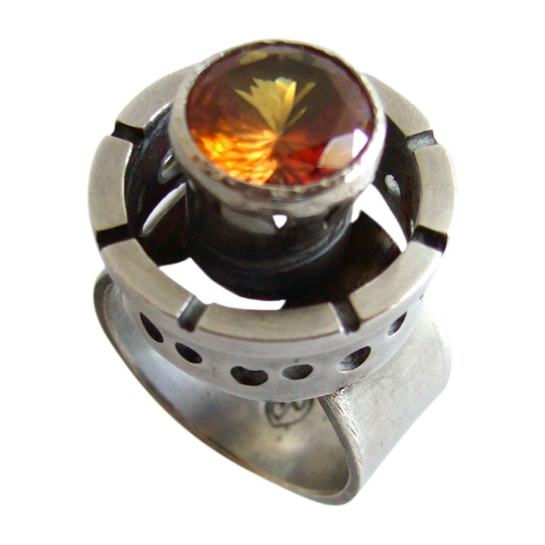 JAMES PARKER Sterling Ring at 1stDibs