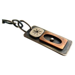 BARNEY REID Sterling Copper Key Chain