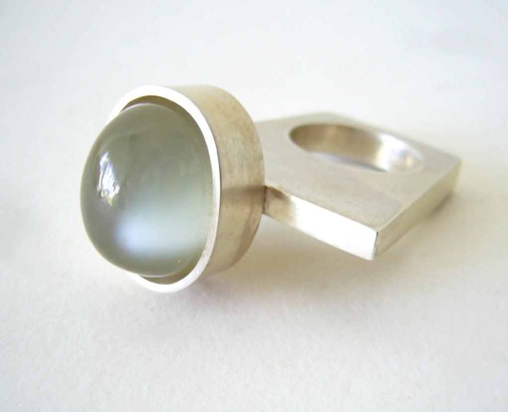 HEIDI ABRAHAMSON Sterling Silver Moonstone Ring
