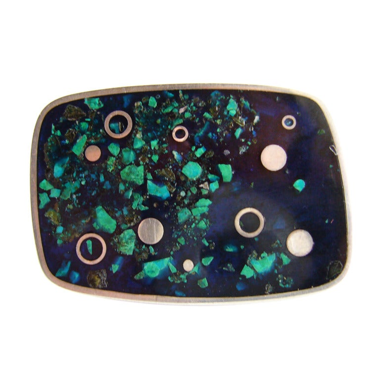 FRANCES HOLMES BOOTHBY Turquoise Brooch
