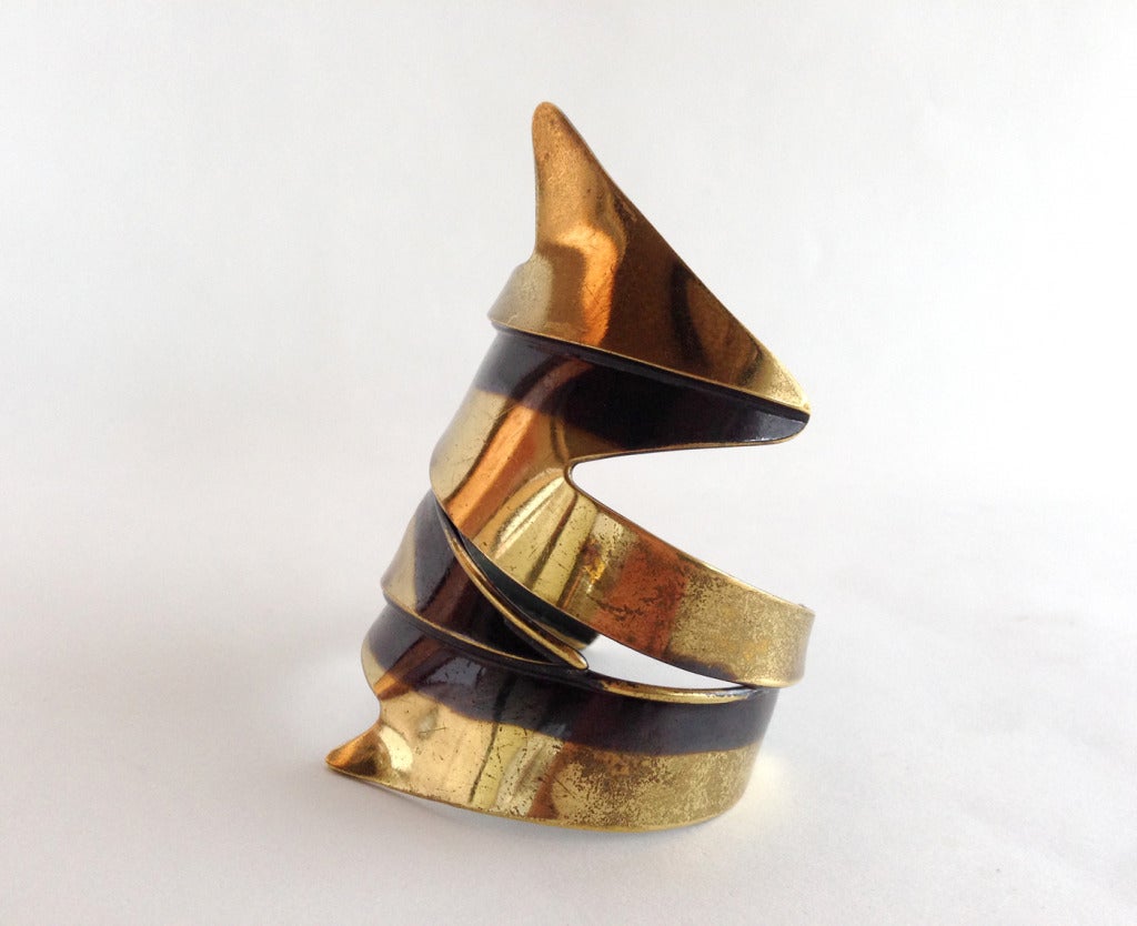 Art Smith Eiszapfen-Messing-Manschettenarmband Damen