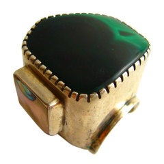 LARRY GOLSH American Indian Malachite Ring