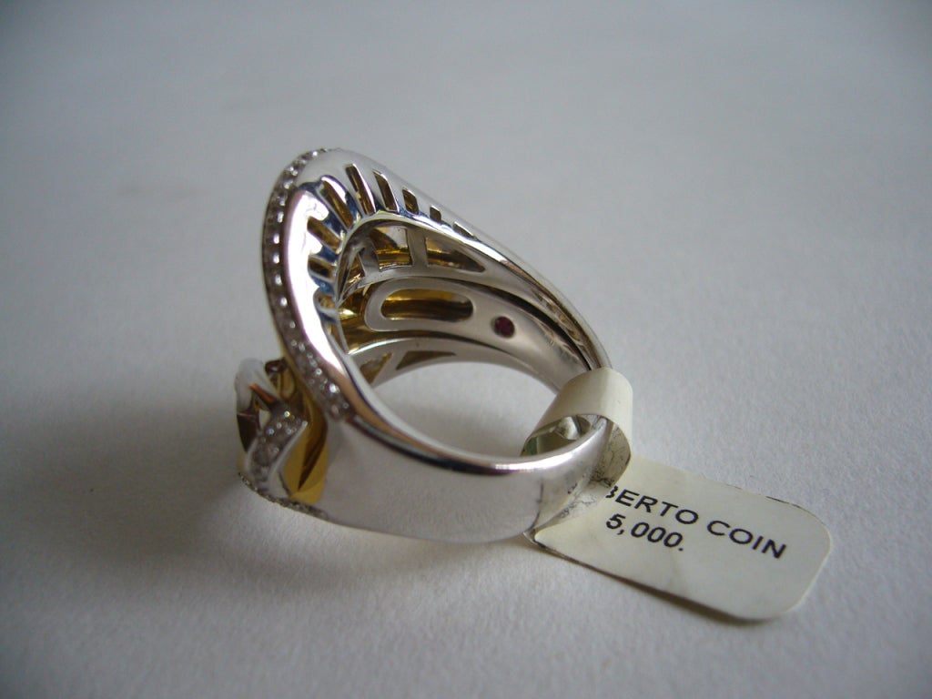 gold horse saddle ring