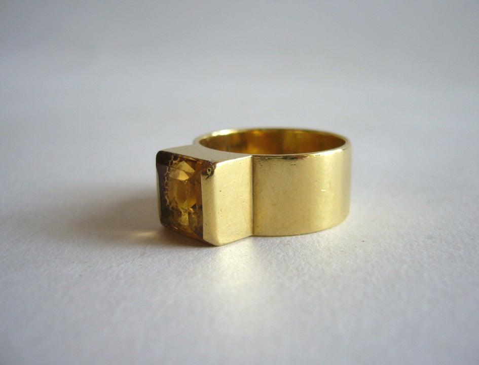 WIWEN NILSSON Gold and Citrine Ring 1