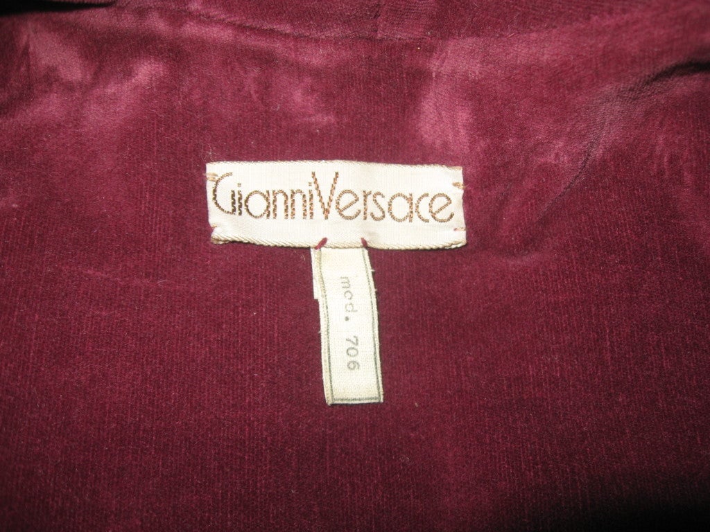 Gianni Versace Vintage-Ledermantel Damen