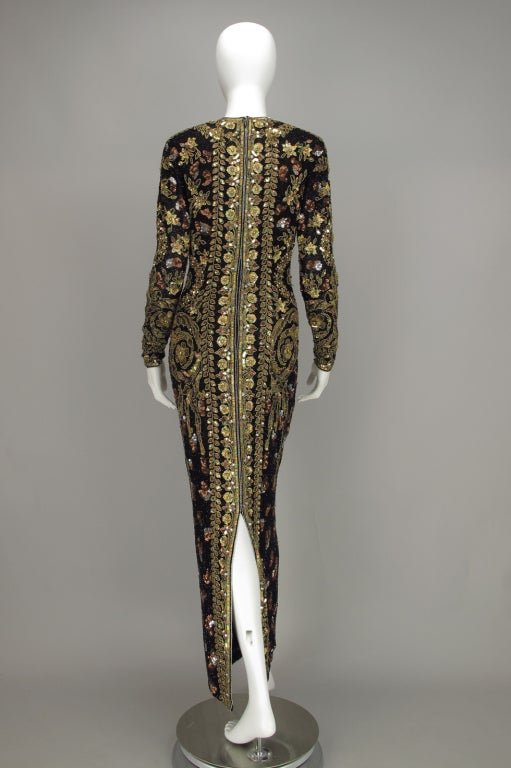 Naeem Khan beaded evening gown 2