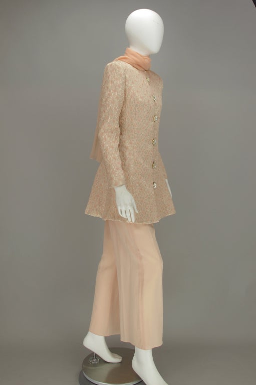 1990s Dominic Rompollo brocade evening For Sale at 1stDibs