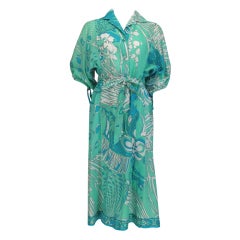 Vintage 1960s Emilio Pucci cotton shirt dress