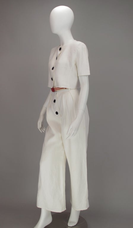 Bill Blass 30s inspired linen beach PJs 2