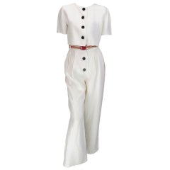 Bill Blass 30s inspired linen beach PJs