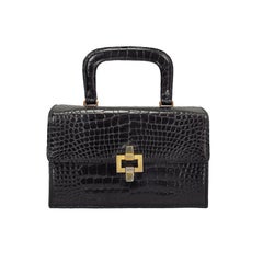 Alligator box bag Lucille de Paris 1950s