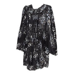 Ossie Clark silk print mini dress from 2009 relaunch