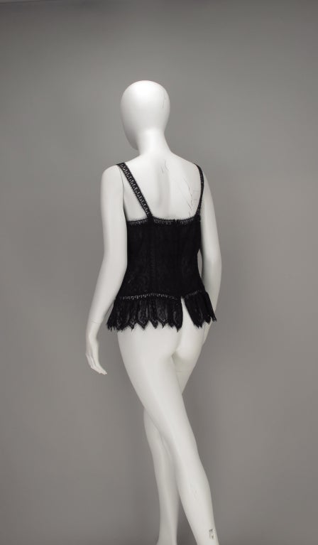 Chloe black lace camisole 1990s 1