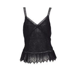 Chloe black lace camisole 1990s