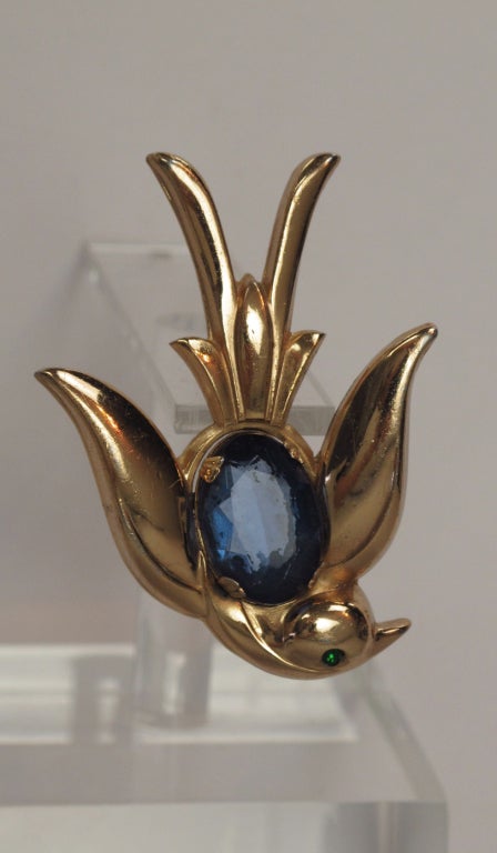 Coro jeweled bird pins 1