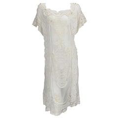 Vintage White lace dress, Nostalgia, Coconut Grove 1970s