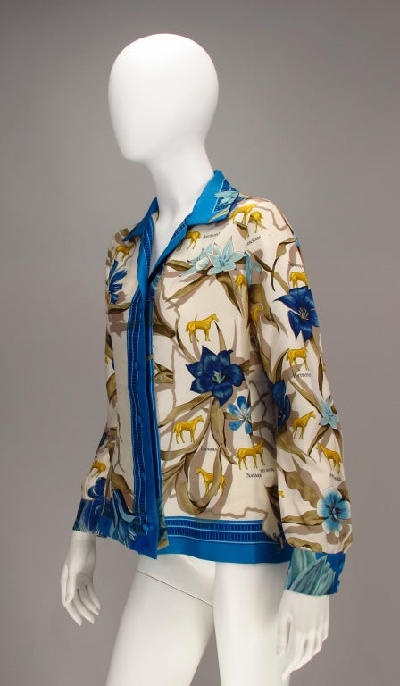 1960s Hermes blouse La France Hippique 1854, Lenke Szechenzyl 4