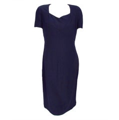 Chanel wrap front open back dress
