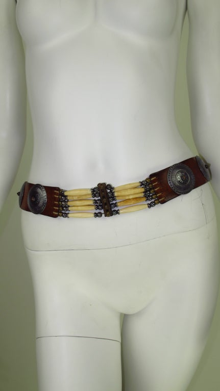 1960s Bohlin Hollywood sterling & 14K gold buckle set & belt 2