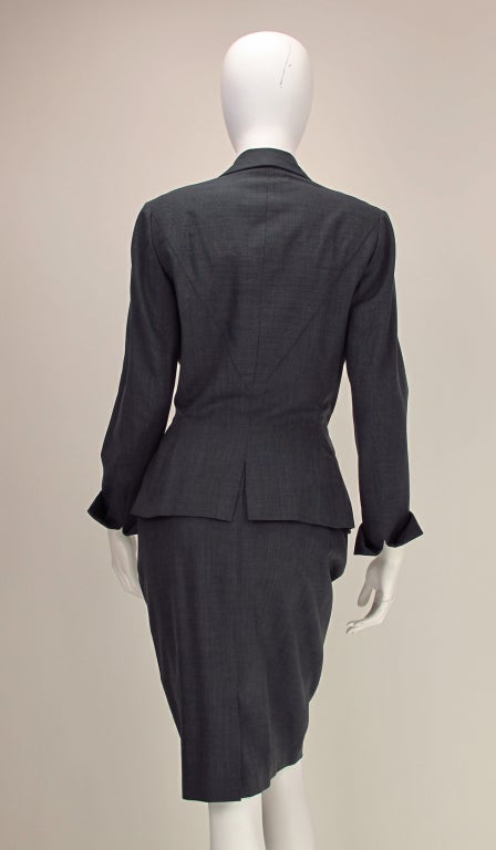 Irene 1940s fine wool suit 3