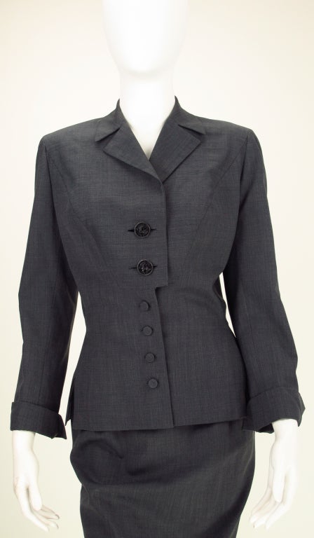 Irene 1940s fine wool suit 6