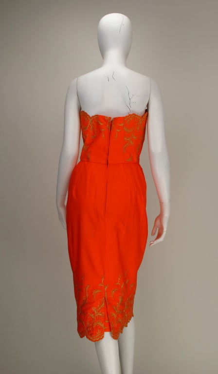 Women's 1950s Carina, Cannes strapless summer dress