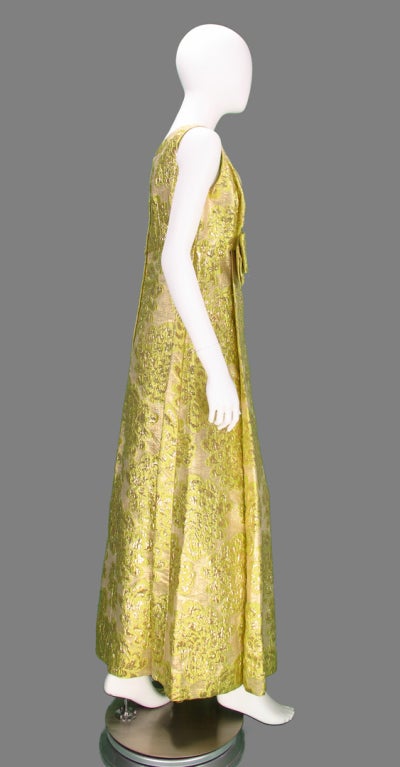 Lord & Taylor 1960s brocade gown 2