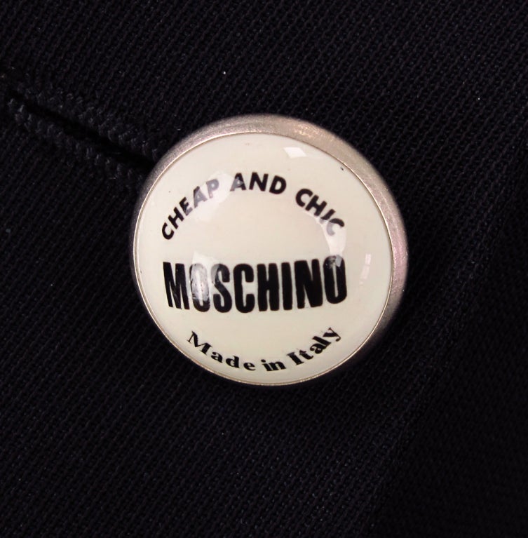 Moschino Irony of design suit 2