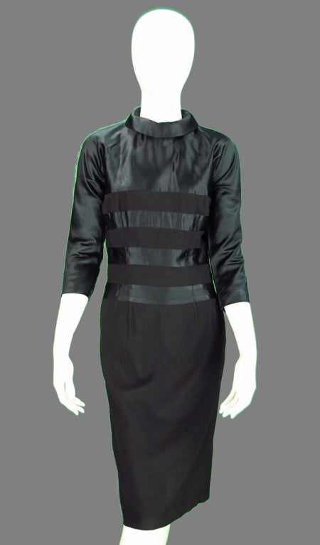 1940s Pattullo-Jo Copeland silk and wool dress 1
