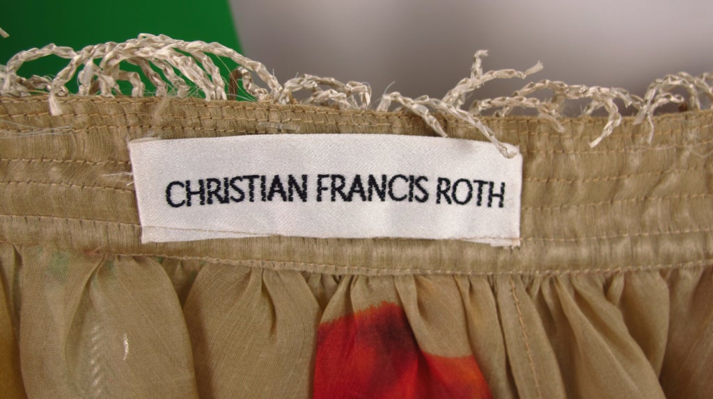 Rare Christian Francis Roth 1990s lobster  skirt 6