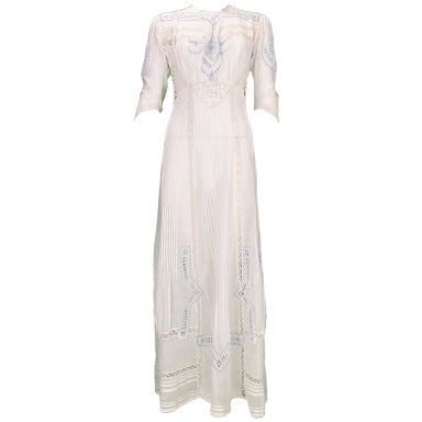 blue edwardian dress 
