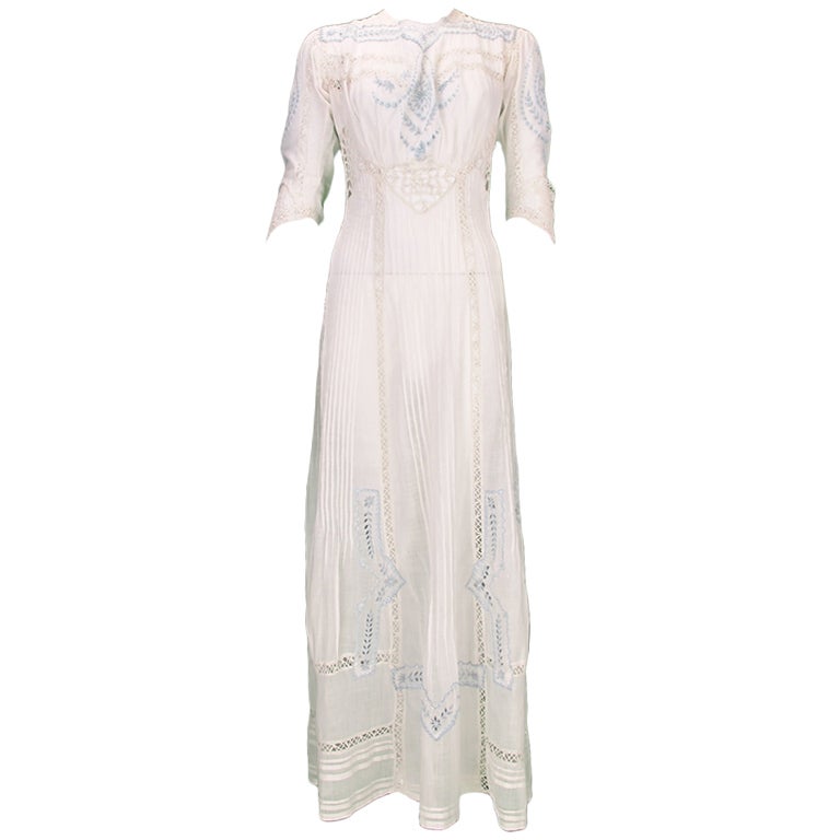 blue edwardian dress 