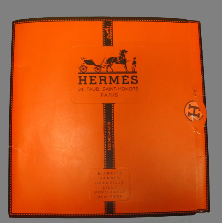  Foulard Hermès 1967 Roues de Canon Caty Latham Air France Pour femmes 