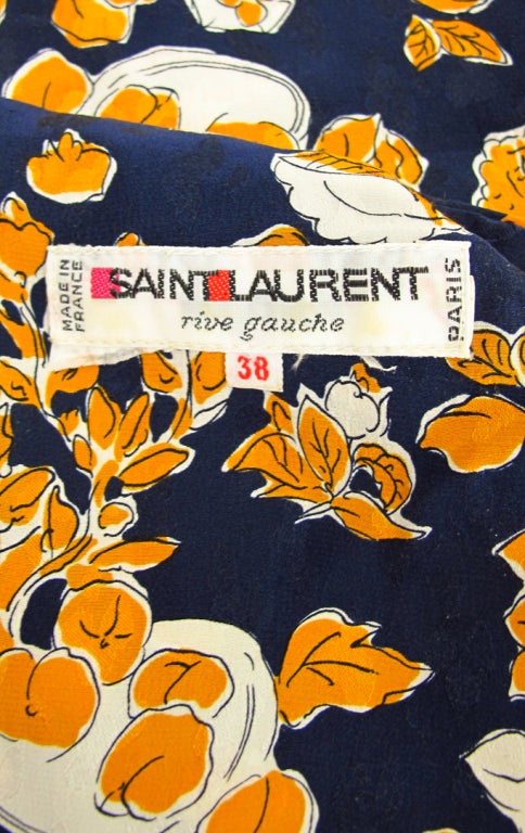 Yves St Laurent  YSL floral print day dress 5