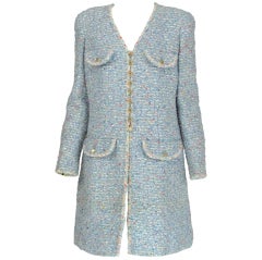 Chanel confetti  tweed coat