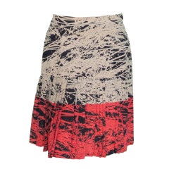 1980s Gianfranco Ferre abstract pleated skirt