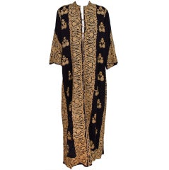 1960s Moroccan gold embroidered evening coat
