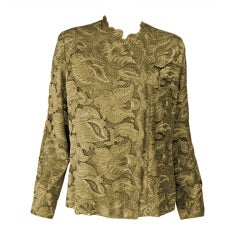 Vintage Giorgio Armani gold lace jacket
