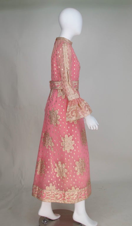 1960s Tina Leser Originals Raj inspired gown 1