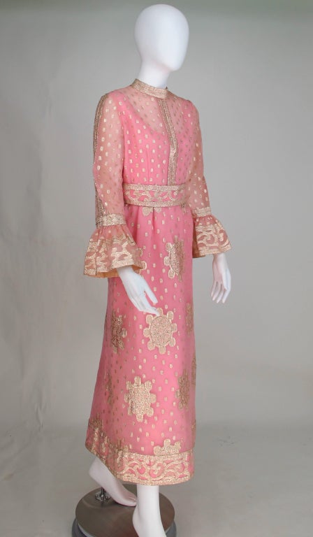 1960s Tina Leser Originals Raj inspired gown 2