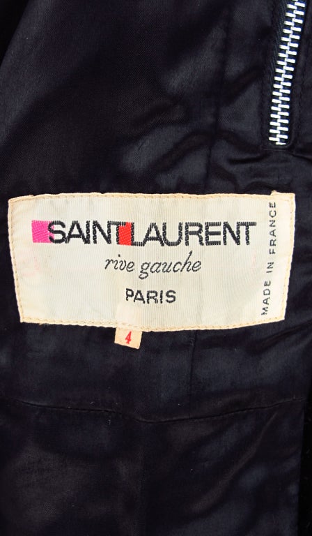 1970s Yves St Laurent YSL quilted velvet motorcycle jacket 3