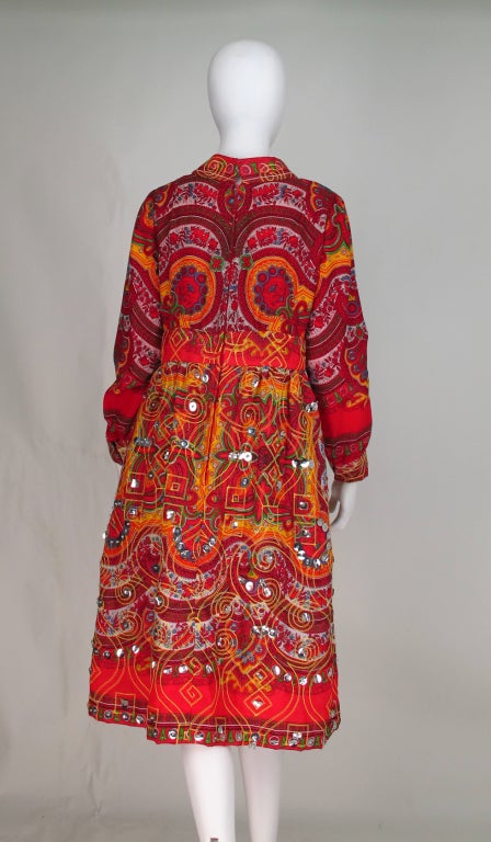 1970s Bohemian luxe sequin dress Martha Palm beach 2
