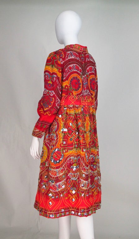 1970s Bohemian luxe sequin dress Martha Palm beach 3