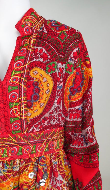 1970s Bohemian luxe sequin dress Martha Palm beach 4