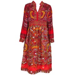 Vintage 1970s Bohemian luxe sequin dress Martha Palm beach