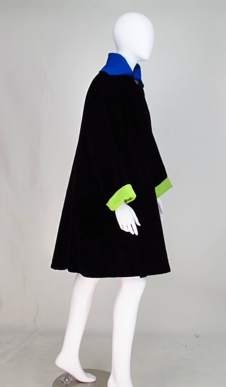 Gianni Versace Couture quilted velvet swing coat 1