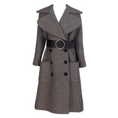 Norman Norell hounds tooth check coat 1960s