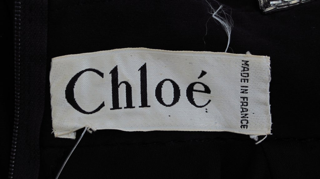 Karl Lagerfeld for Chloe  diamante arrow gown 1970s 4