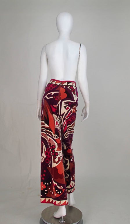 1960s Pucci  winter velvet trouseres 1